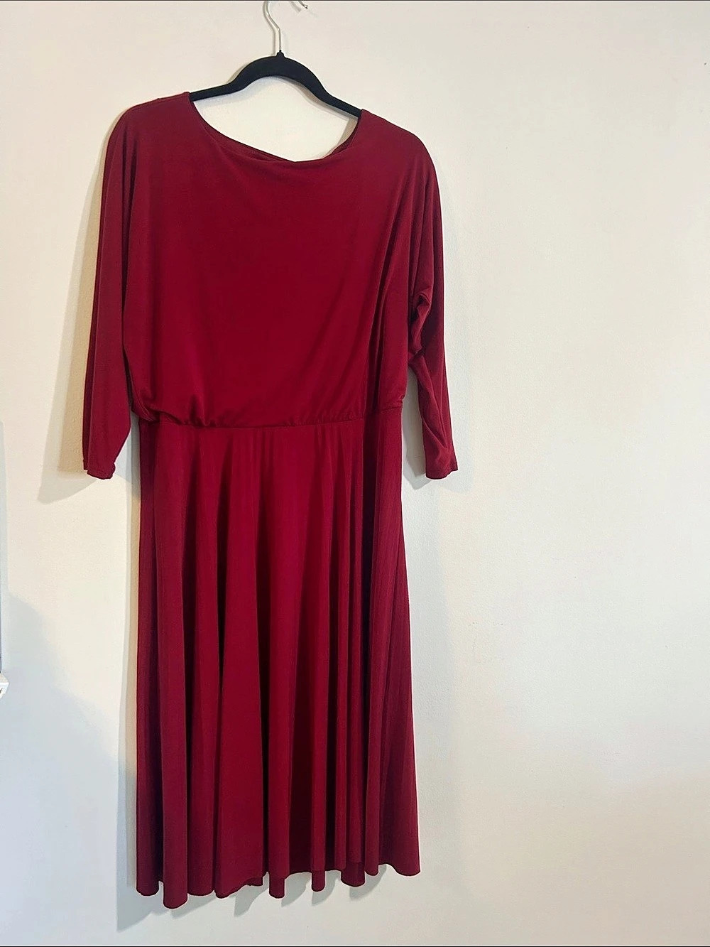 Alfani Red Midi Dress Size Medium Like New